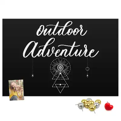 Adventure Printed Cork Memo Board