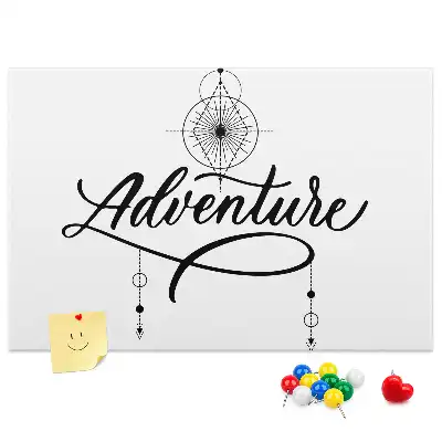 Printed Cork Memo Board Adventure