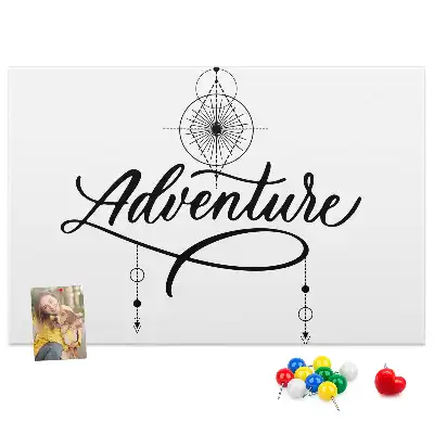 Adventure Printed Cork Memo Board