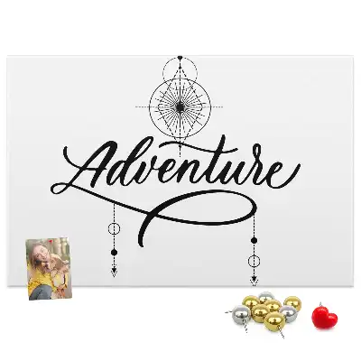 Adventure Printed Cork Memo Board
