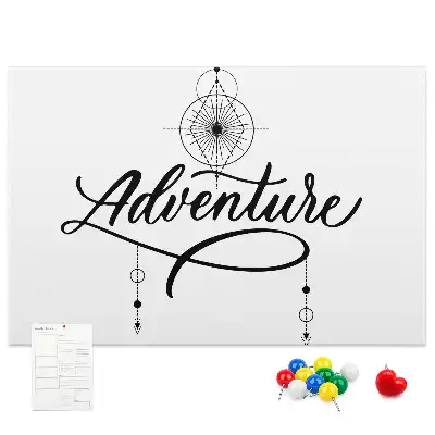 Printed Cork Memo Board Adventure