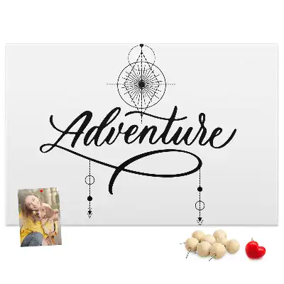 Adventure Printed Cork Memo Board