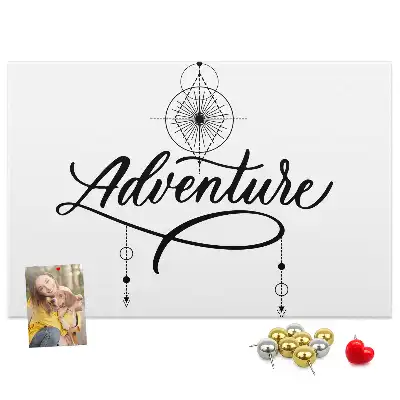 Printed Cork Memo Board Adventure