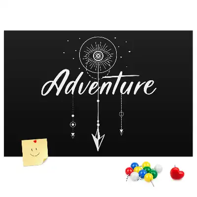 Travel quote cork memo board