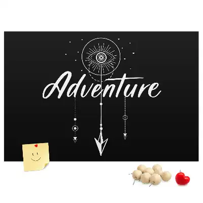Travel quote cork memo board