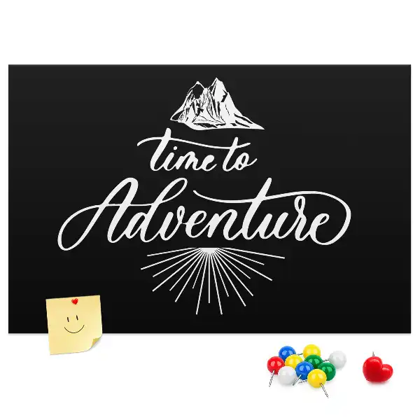 Printed Travel Quote Cork Memo Board