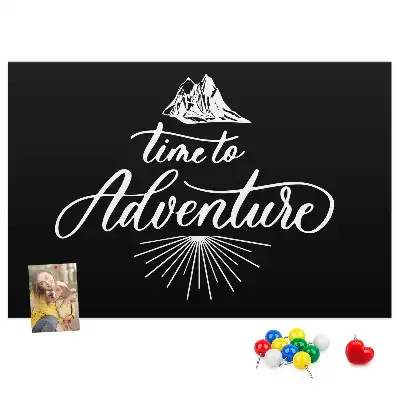 Printed Travel Quote Cork Memo Board