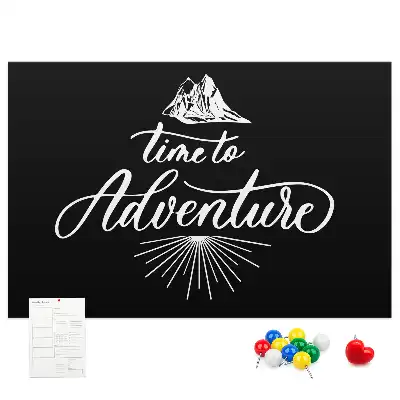 Printed Travel Quote Cork Memo Board