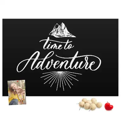 Printed Travel Quote Cork Memo Board