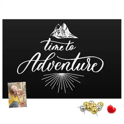 Printed Travel Quote Cork Memo Board