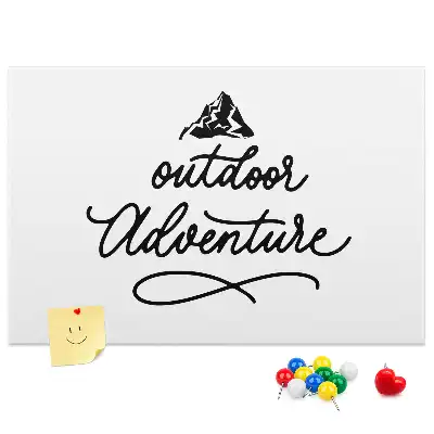 Printed Cork Memo Board Inspirational quote
