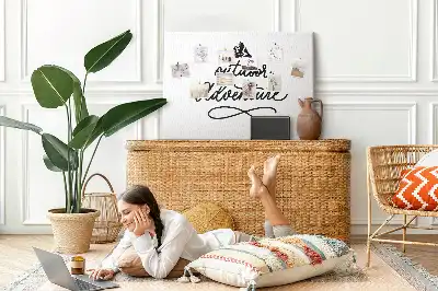 Inspirational Quote Printed Cork Memo Board