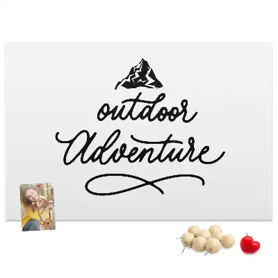 Inspirational Quote Printed Cork Memo Board