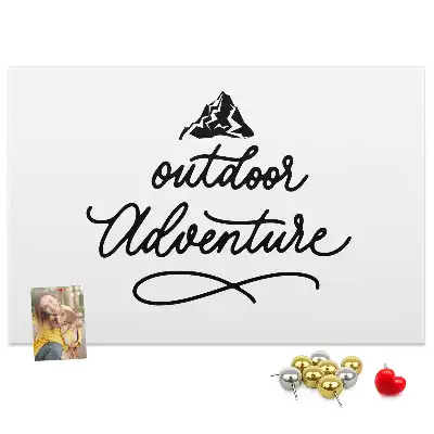 Inspirational Quote Printed Cork Memo Board