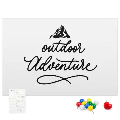 Inspirational Quote Printed Cork Memo Board