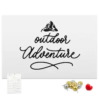 Inspirational Quote Printed Cork Memo Board