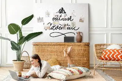Inspirational Quote Printed Cork Memo Board