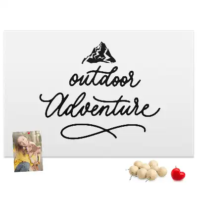 Inspirational Quote Printed Cork Memo Board