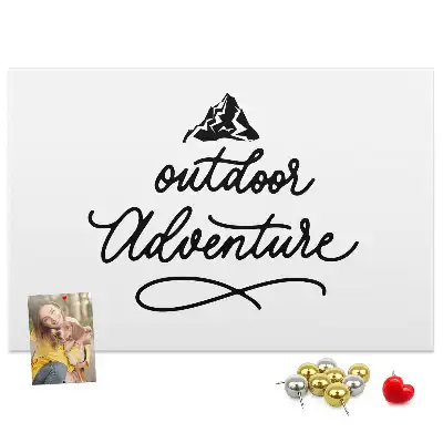 Inspirational Quote Printed Cork Memo Board