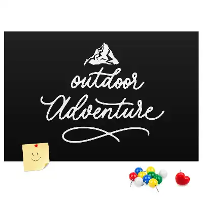 Printed Cork Board with Travel Quote