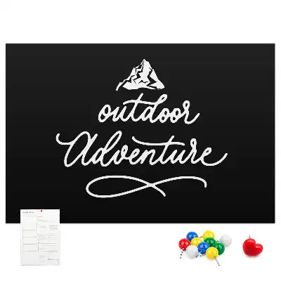 Printed Cork Board with Travel Quote