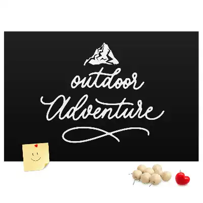 Printed Cork Board with Travel Quote