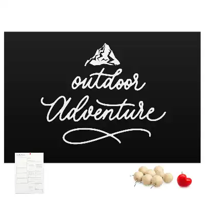 Printed Cork Board with Travel Quote