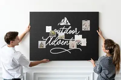 Printed Cork Board with Travel Quote