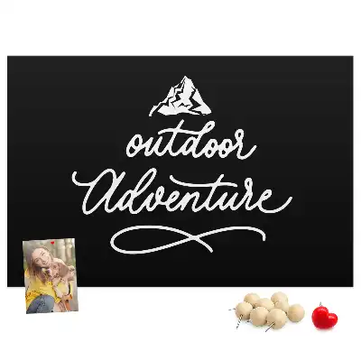 Printed Cork Board with Travel Quote