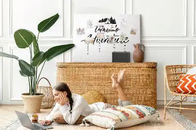 Inspirational Quote Cork Memo Board