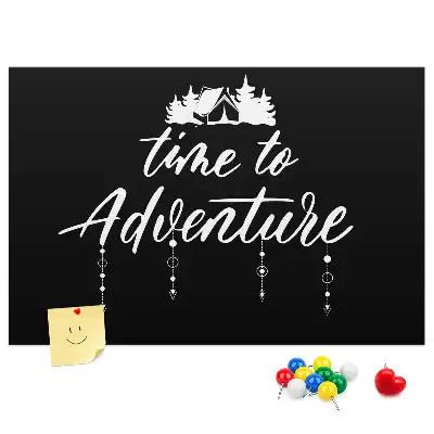 Printed Cork Memo Board with Travel Quote