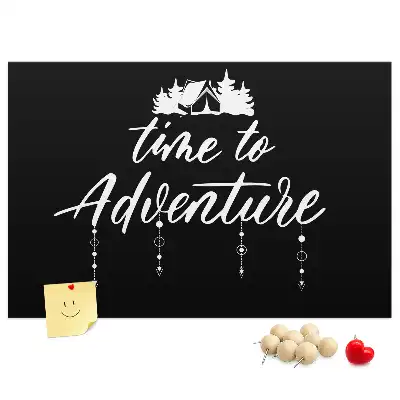 Printed Cork Memo Board with Travel Quote