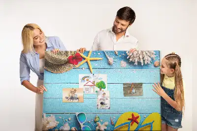 Seaside Themed Printed Cork Memo Board