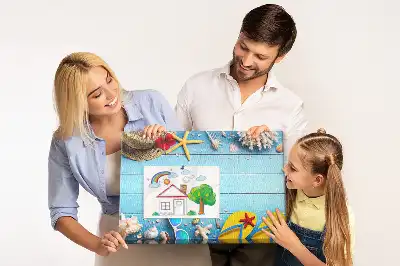 Seaside Themed Printed Cork Memo Board