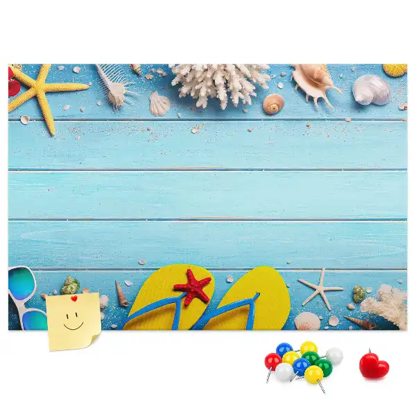 Seaside Things Cork Memo Board