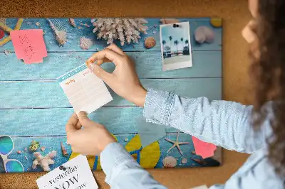 Seaside Things Cork Memo Board