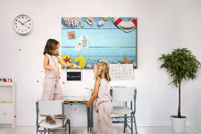 Seaside Themed Printed Cork Board