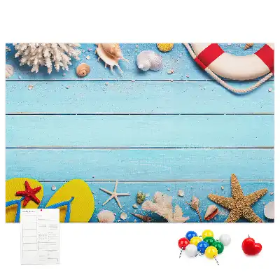 Seaside Themed Printed Cork Board
