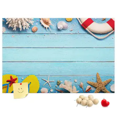 Seaside Themed Printed Cork Board
