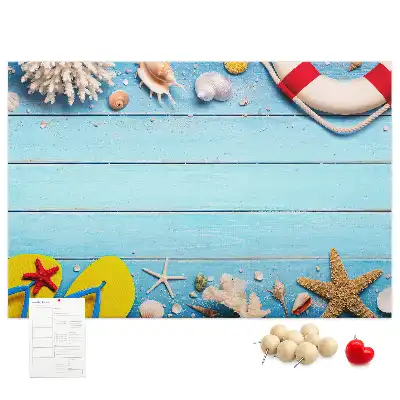 Seaside Themed Printed Cork Board