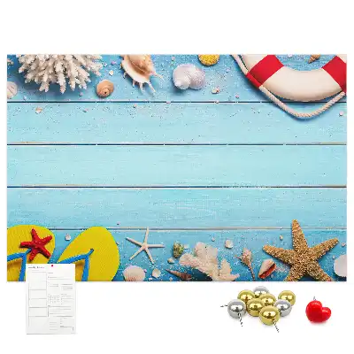 Seaside Themed Printed Cork Board