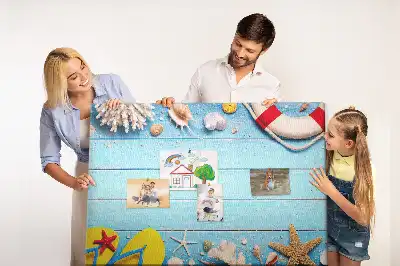 Seaside Themed Printed Cork Board