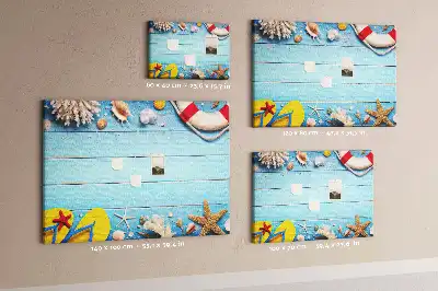 Seaside Themed Printed Cork Board