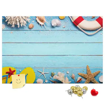 Seaside Themed Printed Cork Board