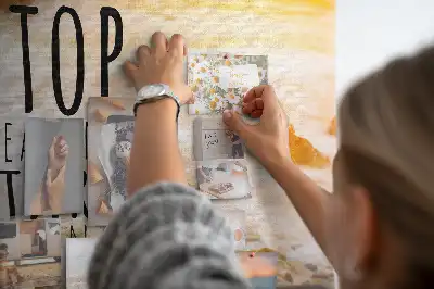 Printed Cork Memo Board with Motivational Text