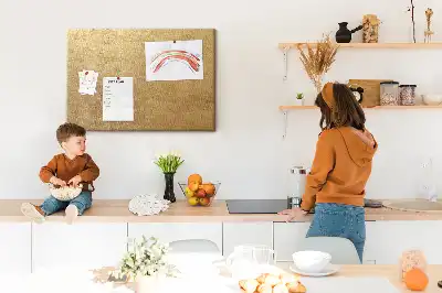 Printed decorative canvas cork memo board