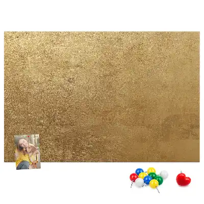 Printed decorative canvas cork memo board