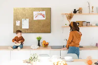 Printed decorative canvas cork memo board