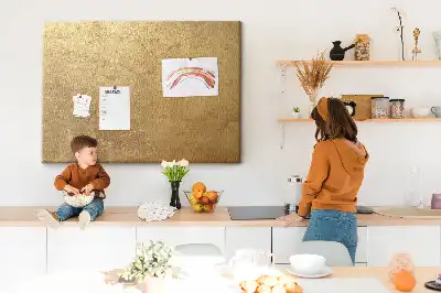 Printed decorative canvas cork memo board