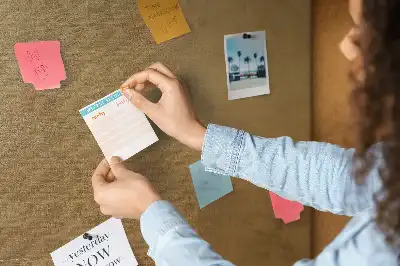 Printed decorative canvas cork memo board
